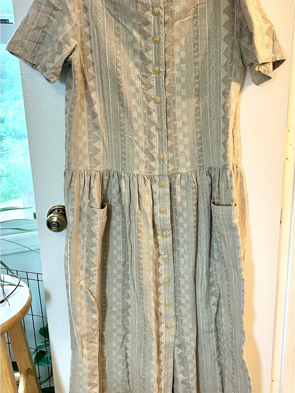 VINTAGE Lands’ End boho cotton dress
